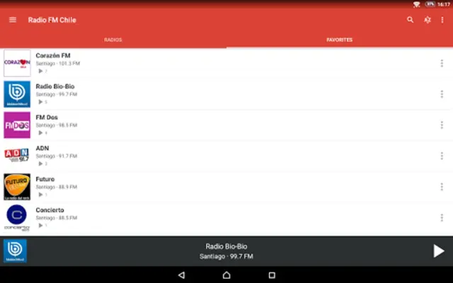 Radio FM Chile android App screenshot 0