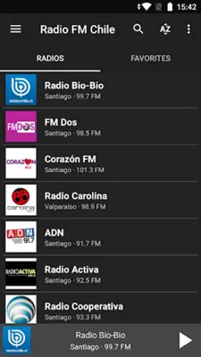 Radio FM Chile android App screenshot 10