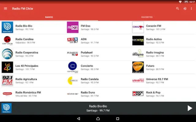 Radio FM Chile android App screenshot 2